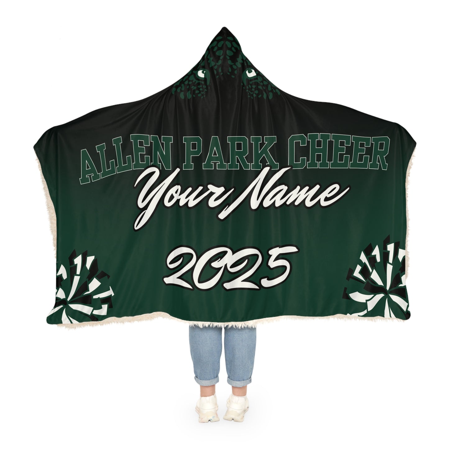 Customizable Team Spirit Snuggle Blanket - Perfect for Allen Park Cheer Fans!