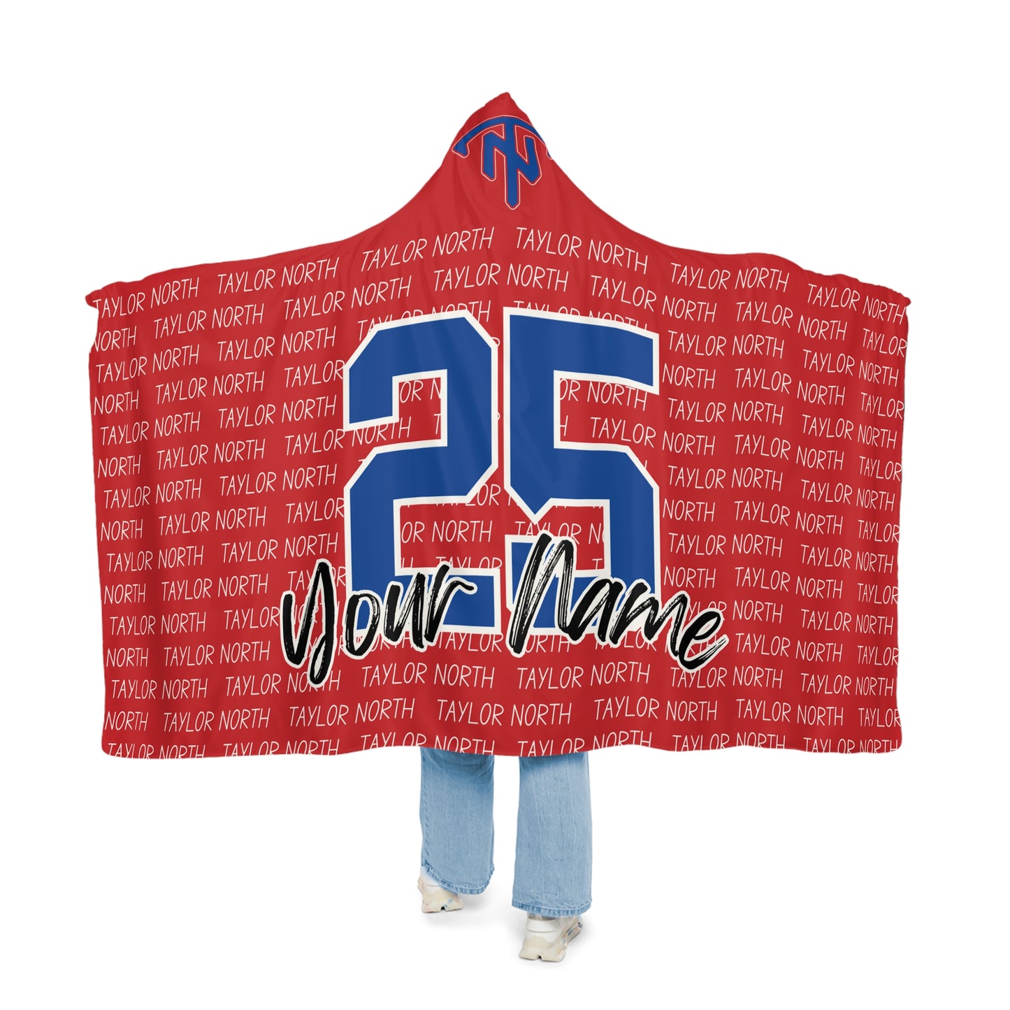 Customizable Team Spirit Snuggle Blanket - Perfect for Taylor North Fans!