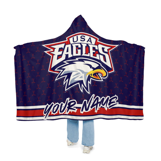 Customizable Team Spirit Snuggle Blanket - Perfect for USA Eagle Fans!