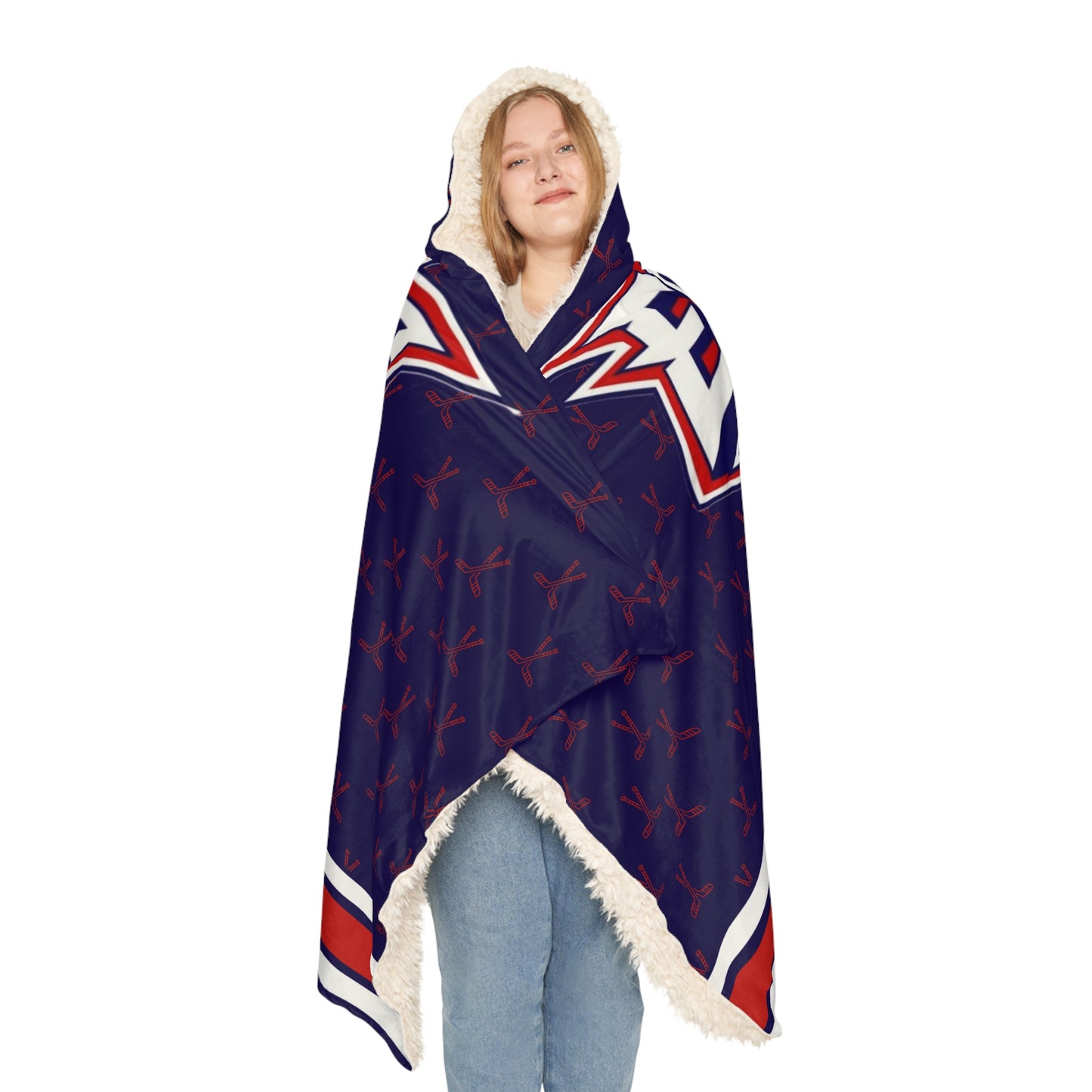 Customizable Team Spirit Snuggle Blanket - Perfect for USA Eagle Fans!