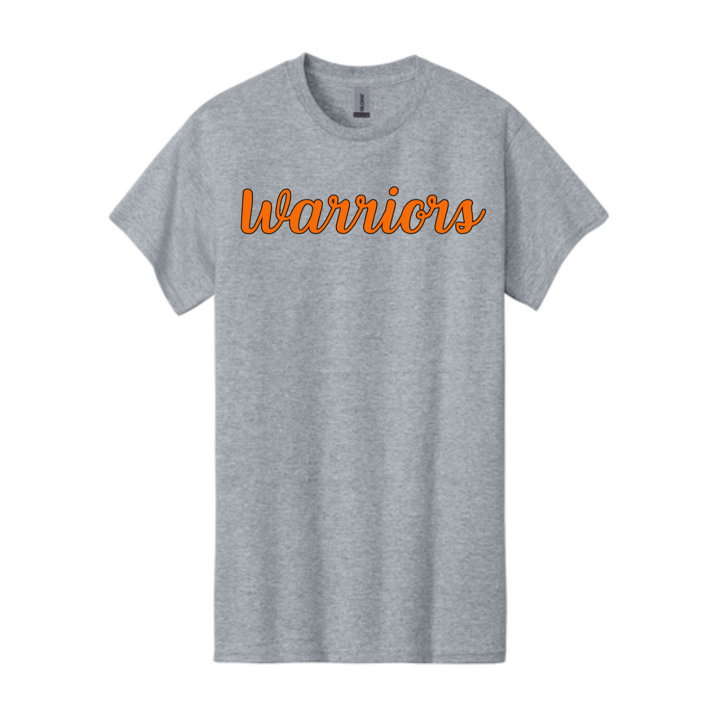 Warriors Orange Cursive