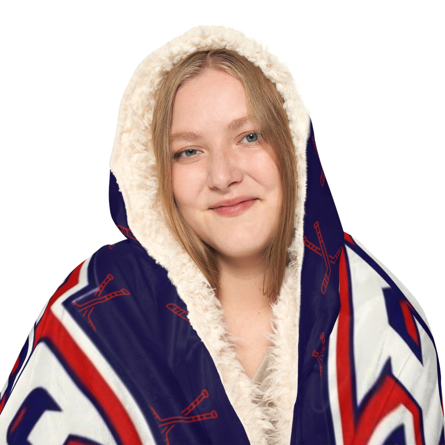 Customizable Team Spirit Snuggle Blanket - Perfect for USA Eagle Fans!
