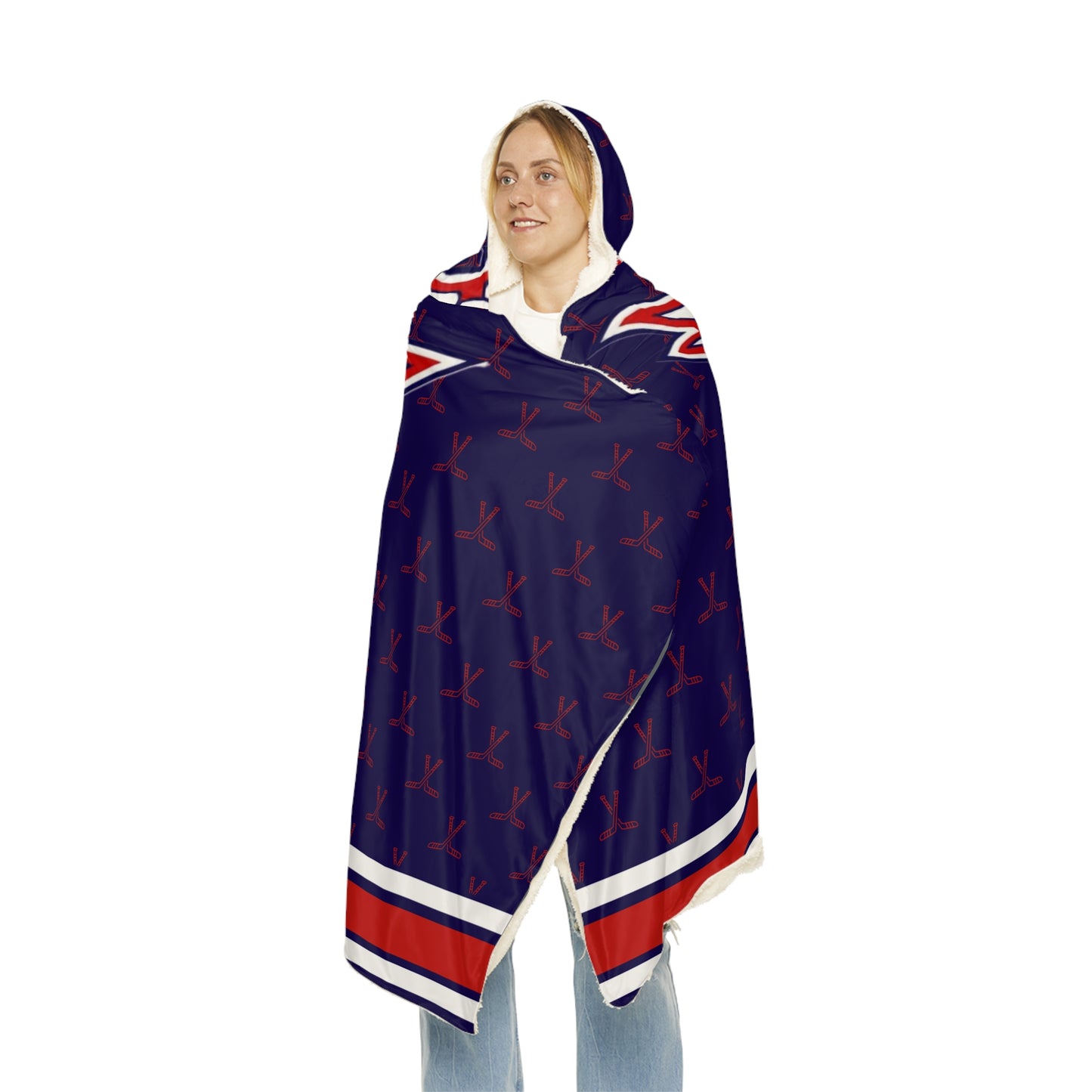 Customizable Team Spirit Snuggle Blanket - Perfect for USA Eagle Fans!