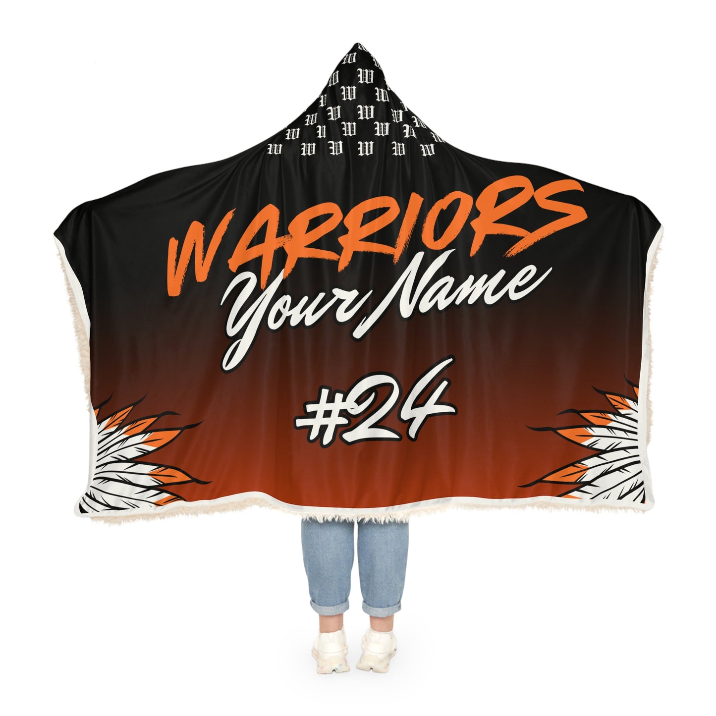 Customizable Team Spirit Snuggle Blanket - Perfect for Warriors Fans!