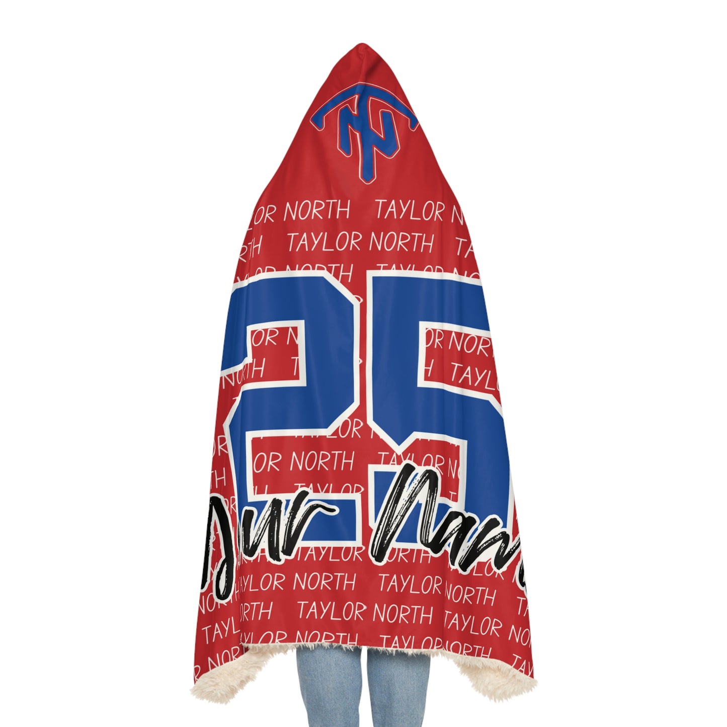 Customizable Team Spirit Snuggle Blanket - Perfect for Taylor North Fans!