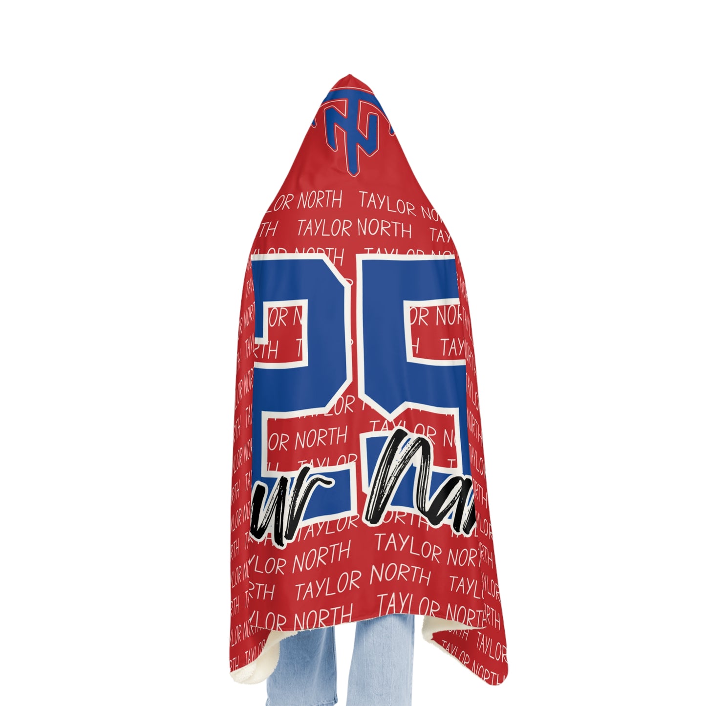 Customizable Team Spirit Snuggle Blanket - Perfect for Taylor North Fans!