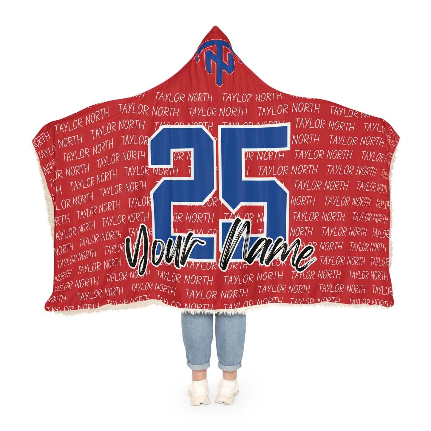 Customizable Team Spirit Snuggle Blanket - Perfect for Taylor North Fans!