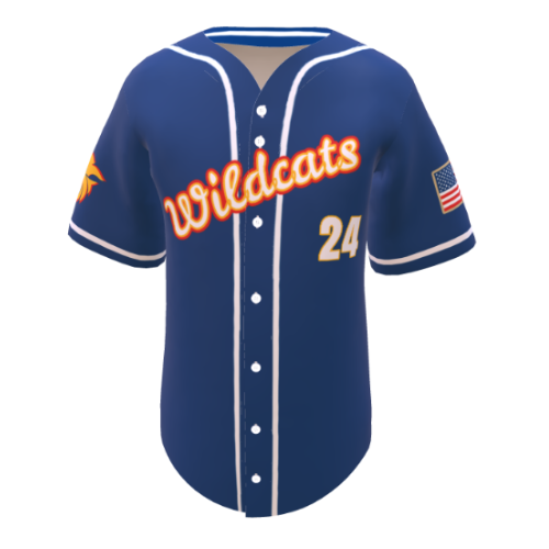 Wildcats Full Botton Down Jersey