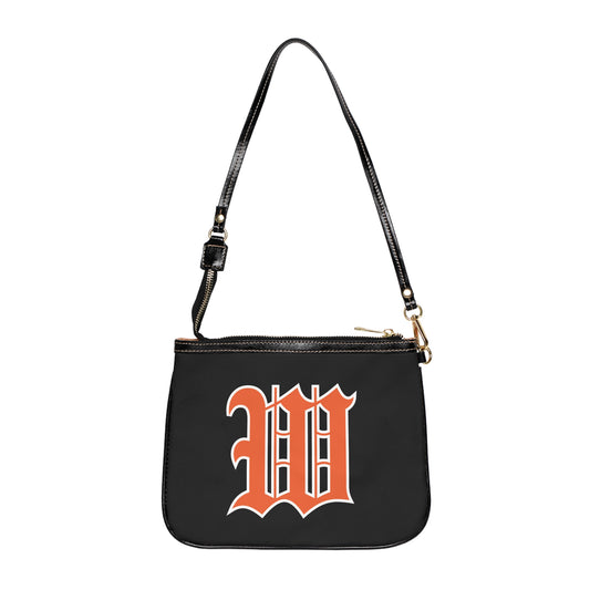 Chic Small Shoulder Bag with Bold Graphic Design