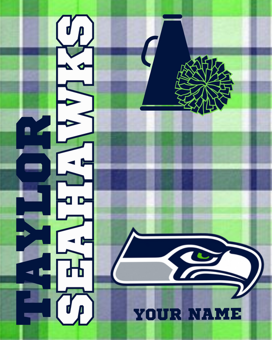 Taylor Seahawks Cheer Blanket